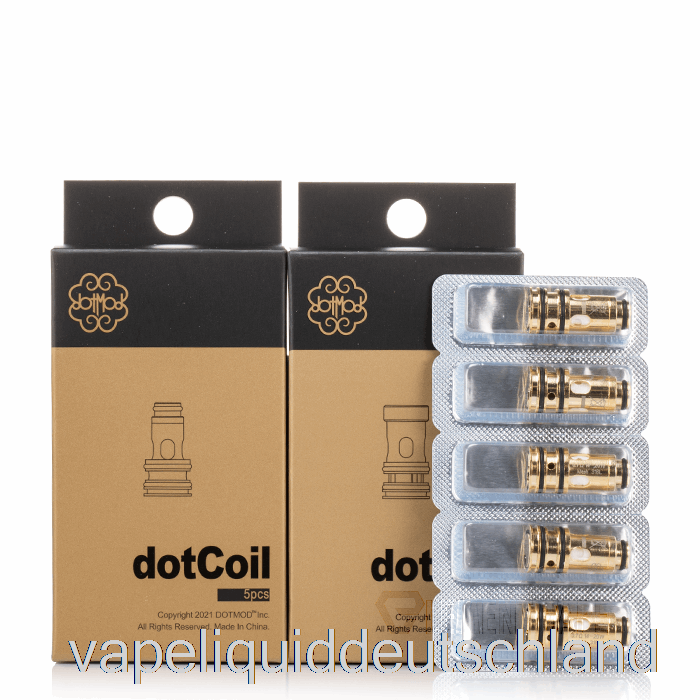 Dotmod Dotcoils 0,9 Ohm Dotaio V2 Spulen (flache Basis) Vape Liquid